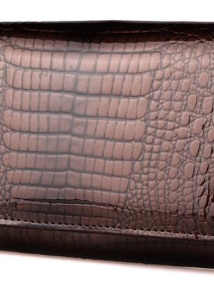 Женский кожаный кошелек ST S9001A с визитницей коричневый нату...