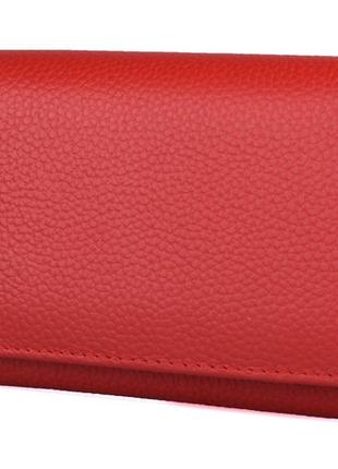 Жіночий шкіряний гаманець ST 150 червоний Натуральна шкіра