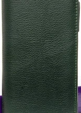 Жіночий шкіряний гаманець Dr.Bond WMB-3M зелений натуральна шкіра