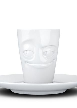 Чашка с блюдцем для эспрессо Tassen "проказник" (80 мл) фарфор