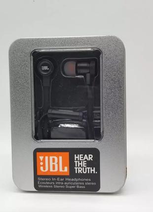 Навушники вакуумні з мікрофоном метал JBL E-18