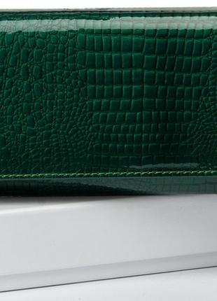 Жіночий шкіряний гаманець SERGIO TORRETTI W1-V зелений натурал...