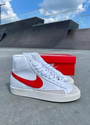 Кроссовки nike blazer mid «77 vintage]red logo’