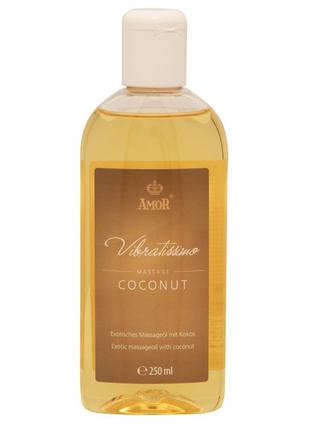 Масажне масло - Vibratissimo Coconut з ароматом кокоса, 250 мл...