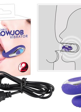 Hi-tech вібратор - Rechargeable Blow Job Vibrator Purple 18+