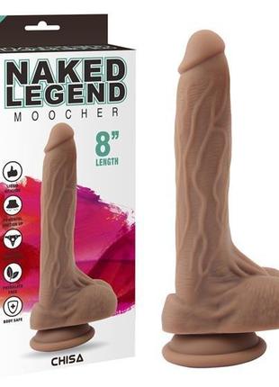 Фалоімітатор - Naked Legend Moocher 8" Brown 18+