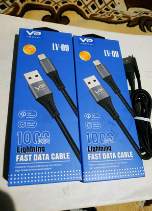 Кабель на телефон Veron LV-09 USB-Lightning.Новый.