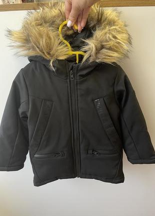 Зимова куртка пальто на хлопчика  plazza italia 104 см