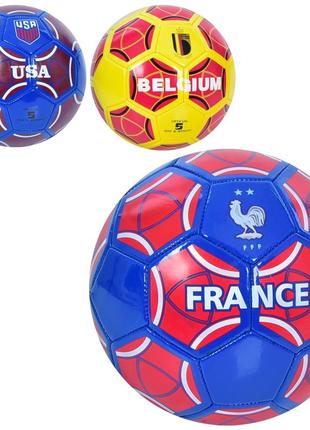 М'яч футбольний EN 3334 (30шт) розмір 5, ПВХ, 1,8мм, 340-360г,...