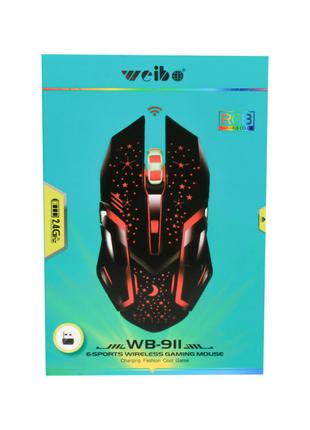 Игровая мышка для геймеров Weibo WB-911 проводная с rgb подсве...