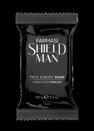 Мужское мыло для лица и тела Shield Man Amino Acid, 100 г Farmasi