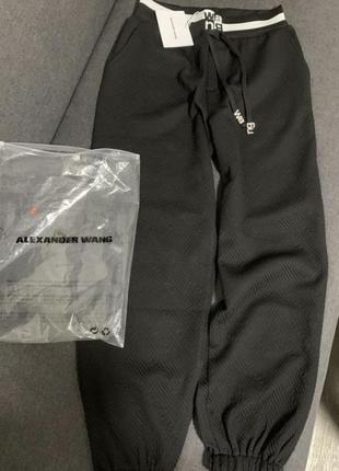 Спортивные штаны джоггеры alexander wang logo