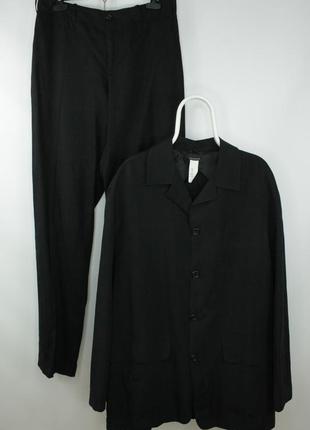 Ексклюзивний лляний костюм paolo bizzini industria black linen...