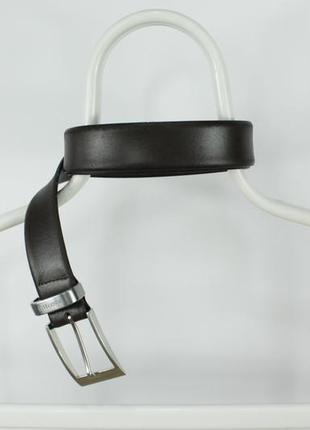 Качественный кожаный ремень bruno piattelli brown leather belt