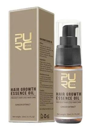 Есенція імбиру для швидкого росту волосся purc pure hair growt...