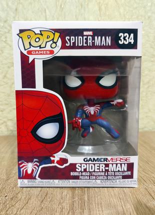 Funko Pop Человек-Паук - Spider-Man №334 10 см Питер Паркер Peter