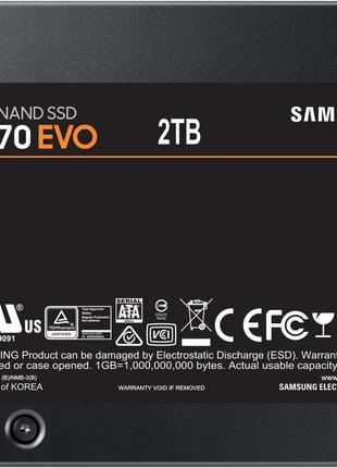 Твердотільний диск 2.5" 2TB Samsung 870 EVO (MZ-77E2T0B) (код ...