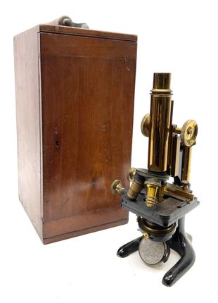 Микроскоп антикварный редкий ИЗ коллекции  19 век.