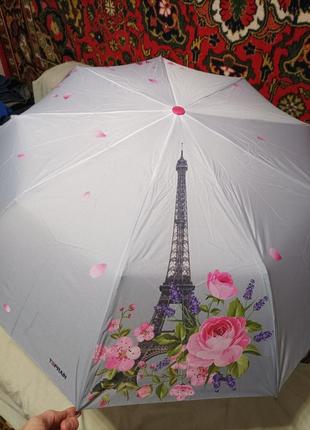 Зонт парасолька напівавтомат вишня сакура і париж