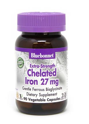 Витамины и минералы Bluebonnet Albion Chelated Iron 27 mg Extr...