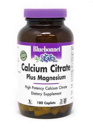 Витамины и минералы Bluebonnet Calcium Citrate Plus Magnesium,...