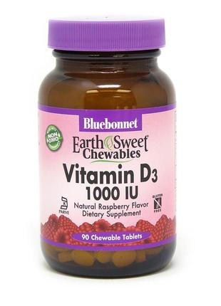 Витамины и минералы Bluebonnet Earth Sweet Chewables Vitamin D...