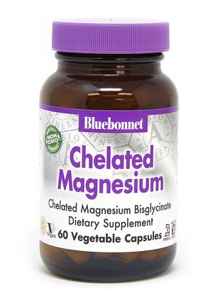 Витамины и минералы Bluebonnet Albion Chelated Magnesium, 60 в...