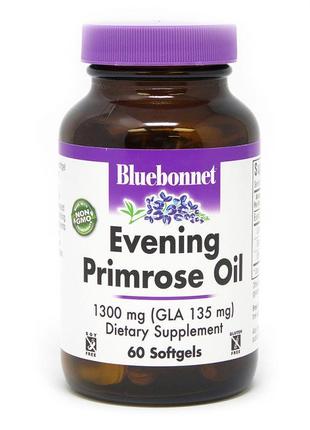 Жирные кислоты Bluebonnet Evening Primrose Oil 1300 mg, 60 капсул