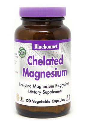 Вітаміни та мінерали Bluebonnet Nutrition Chelated Magnesium, ...