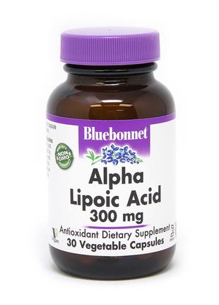 Натуральная добавка Bluebonnet Alpha Lipoic Acid 300 mg, 30 ка...