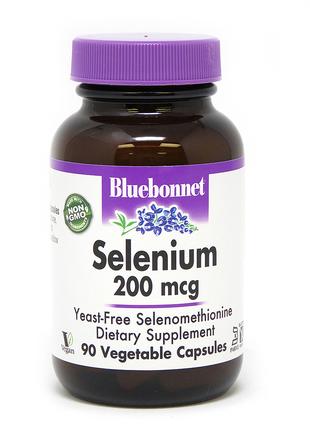 Витамины и минералы Bluebonnet Selenium 200 mcg, 90 вегакапсул