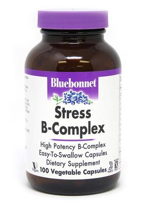 Витамины и минералы Bluebonnet Stress B-Complex, 100 вегакапсул