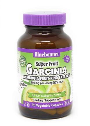 Натуральная добавка Bluebonnet Super Fruit Garcinia, 90 вегака...