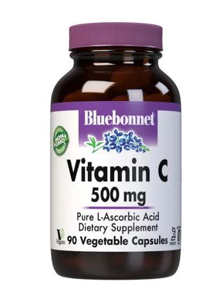 Витамины и минералы Bluebonnet Vitamin C 500 mg, 90 вегакапсул