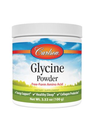 Амінокислота Carlson Labs Glycine Powder, 100 грам