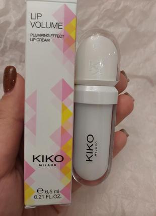 Блеск для губ kiko milano lip volume plumping effect lip cream...