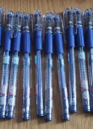 Набір гелевих синіх ручок 14 шт Mike gel 0,5