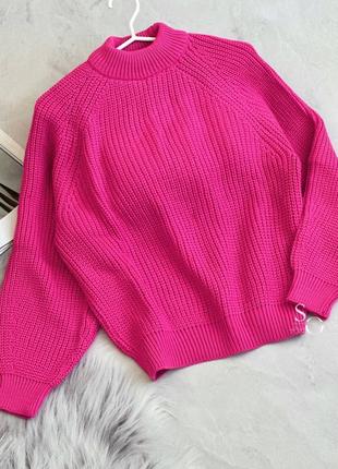 Женский свитер объемная машинная вязка акрил туречки