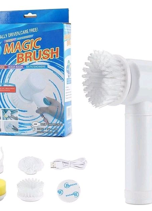 Электрическая щетка для мытья посуды ванной раковины Magic Brush