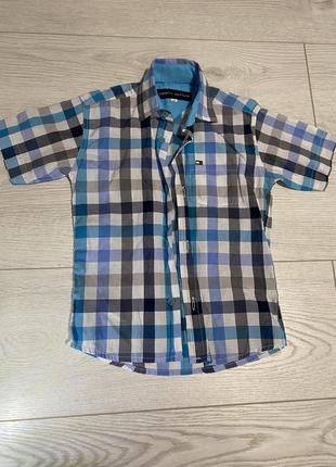 Рубашка с коротким рукавом tommy hilfiger для мальчика