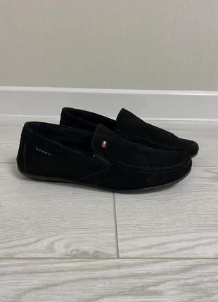 Макасины/туфли мужские черные, 37 размер