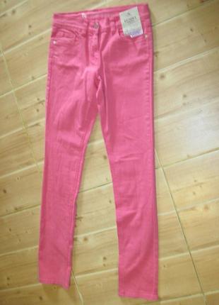 Новые розовые стрейч. джинсы skinny "tu" р.44 высокий рост