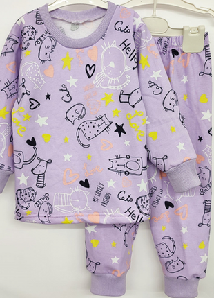Пижама детская для мальчика и девочки начес пж-13ма