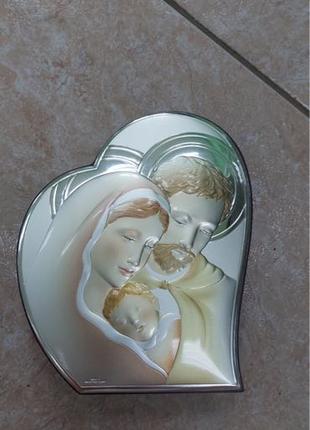 Срібна ікона «Свята сімʼя»Valenti Італія