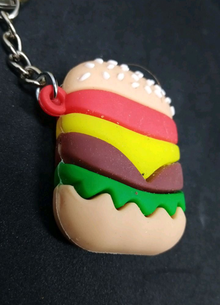 Брелок об'ємний гамбургер