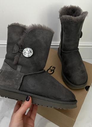 Замшевые серые ugg