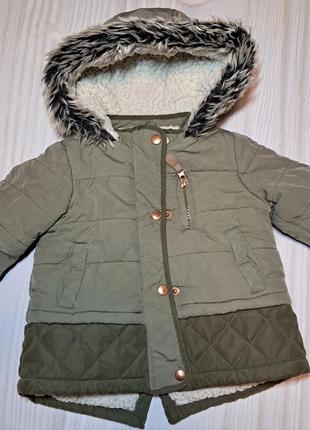 Куртка парка f&amp;f курточка зима осень деми