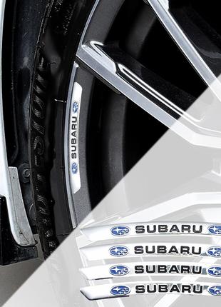 Наклейка Subaru на диски (хром)