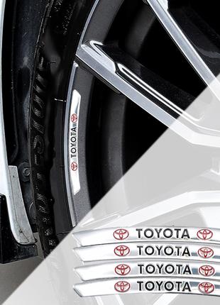 Наклейка Toyota на диски (хром)