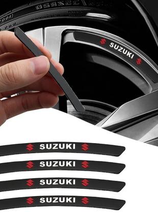 Наклейка Suzuki на диски (чёрный)